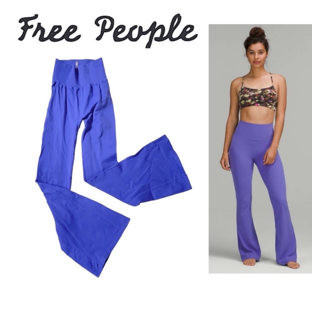 NEW Free People Good Karma Flare Pants & Happiness Runs top [Set] - Picture 2 of 6